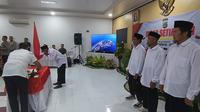 Eks simpatisan ISIS dan Jamaah Islamiyah di Poso yang menyatakan ikrar setia kepada NKRI di Mapolres Poso, Rabu (12/6/2024). (Foto: Heri Susanto/ Liputan6.com)