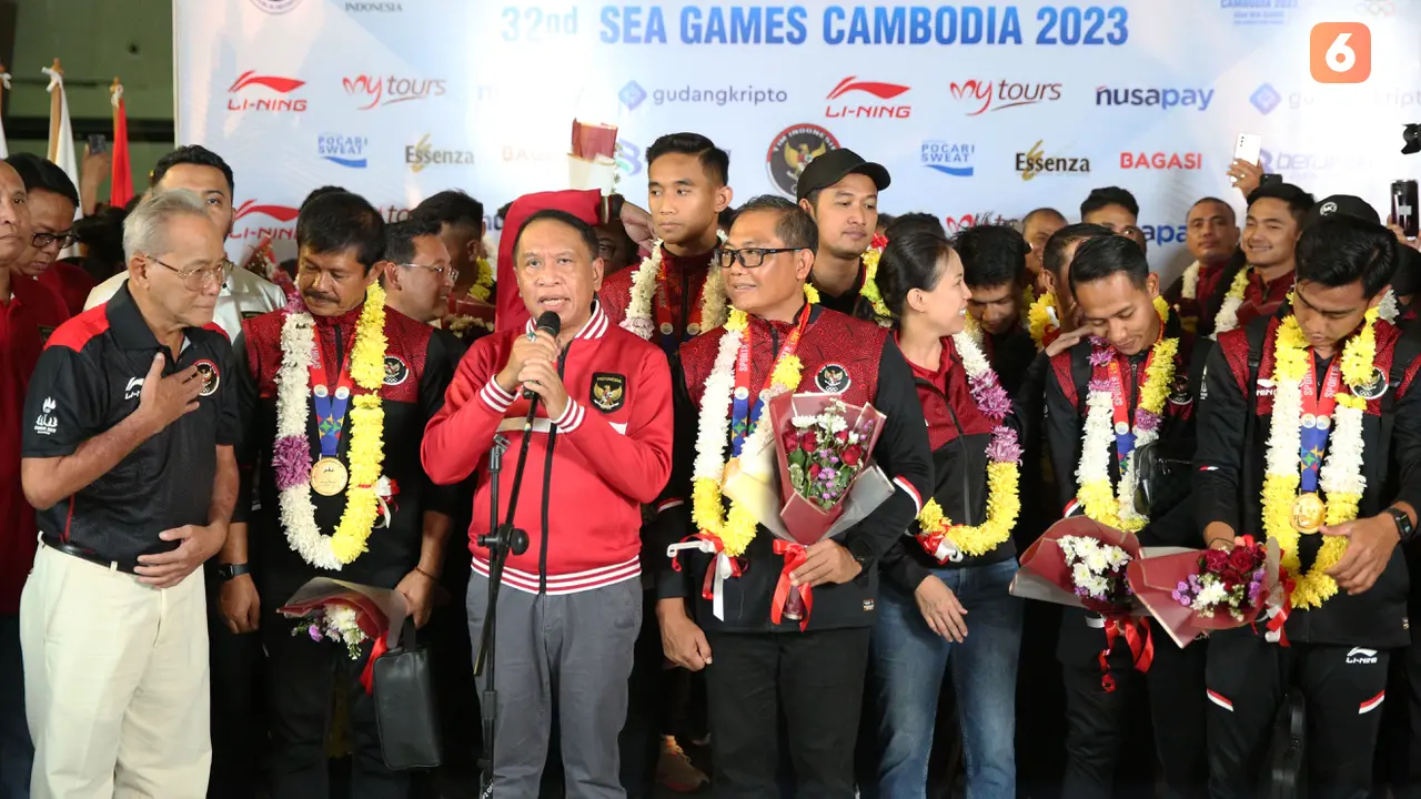 Skuad Timnas Indonesia U-22 Tiba di Bandara Soekarno Hatta