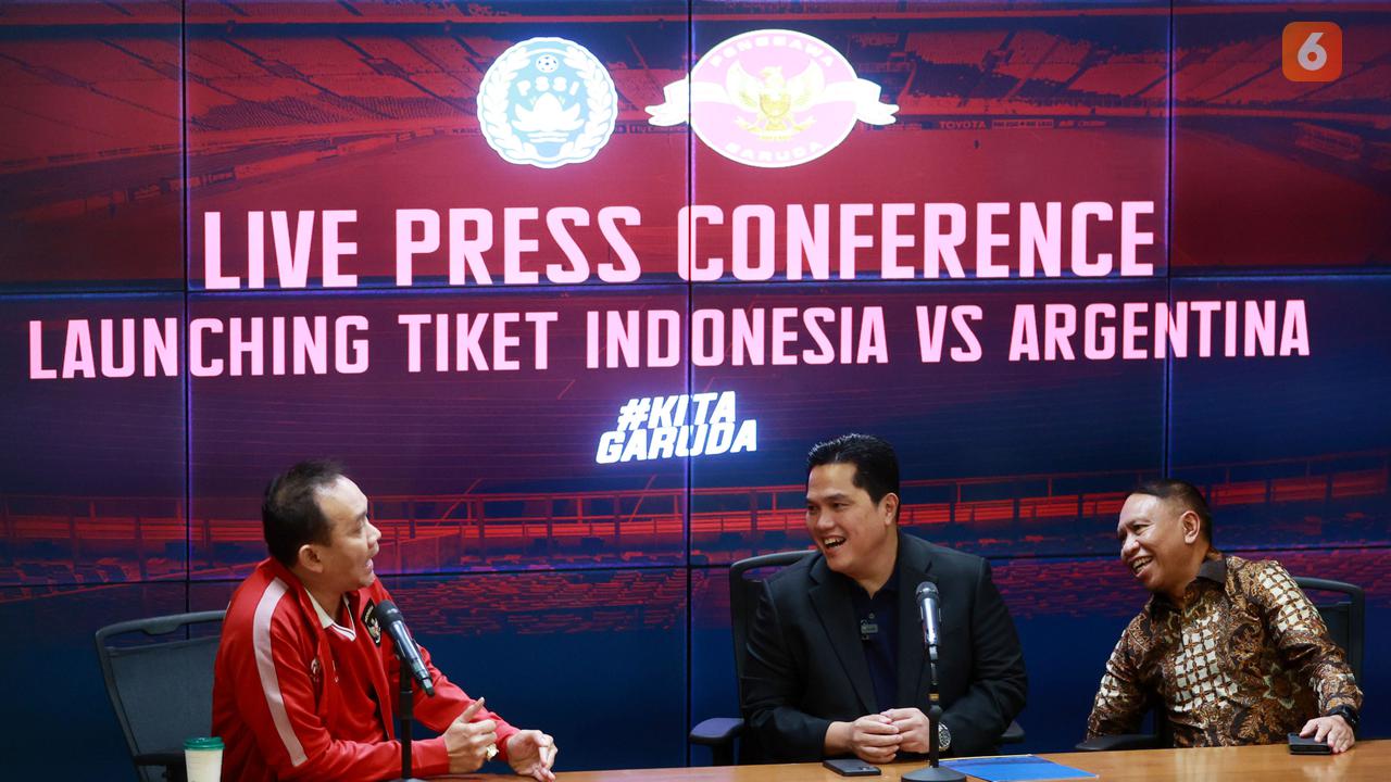 Press Conference Launching Tiket Timnas Indonesia vs Argentina