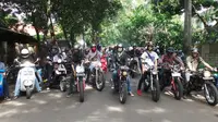 Aksi Ratusan Bikers untuk Sang Legenda Balap Indonesia