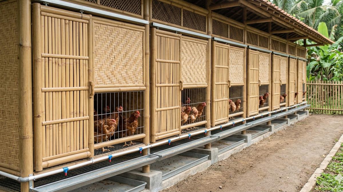 9 Ide Kandang Ayam Estetik dari Bambu Sederhana, Fungsional Sekaligus Percantik Halaman
