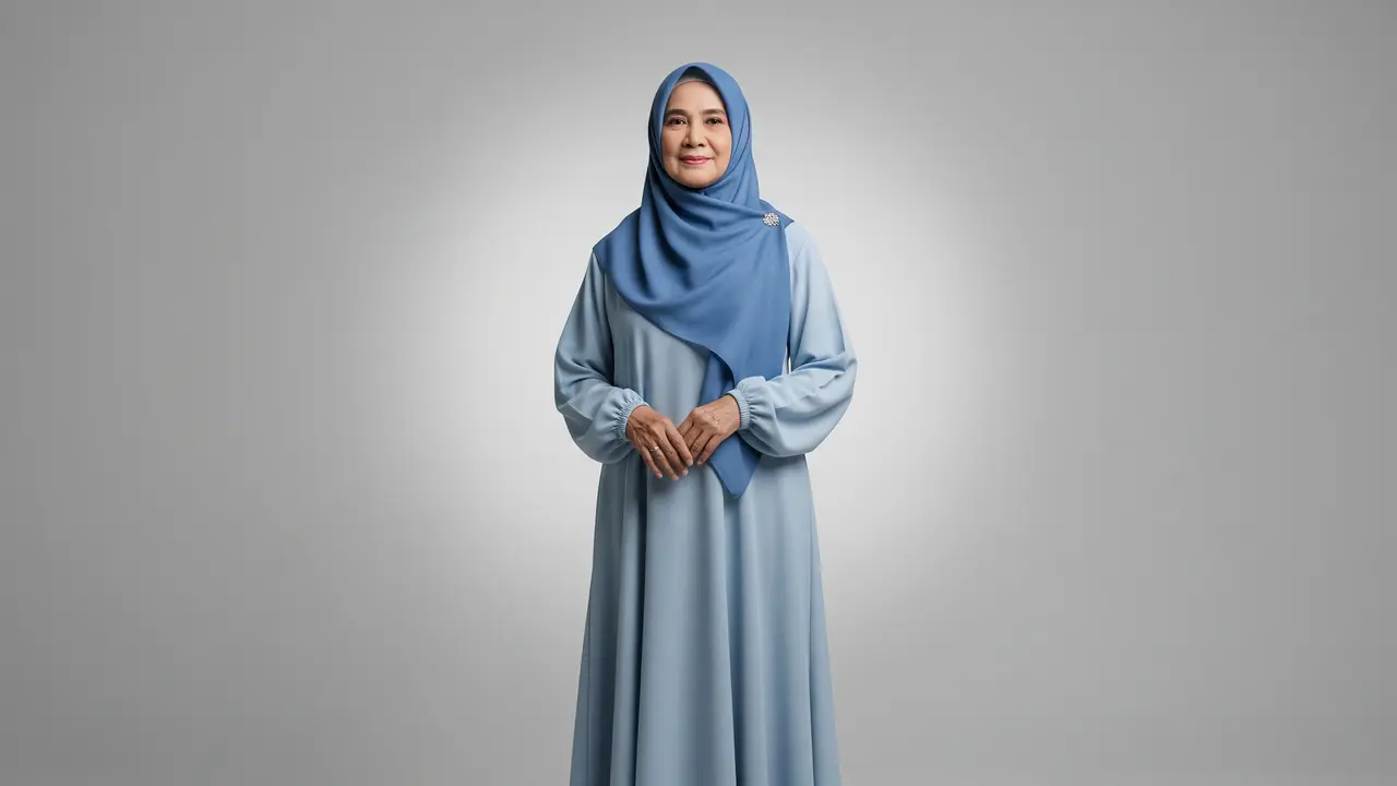 Model Gamis Warna Aman untuk Nenek Saat Lebaran 2026