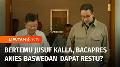 Jelang pendaftaran capres cawapres, bakal calon presiden Anies Baswedan bertandang ke kediaman Wakil Presiden ke-10 dan ke-12 Republik Indonesia, Jusuf Kalla. Apa yang dibahas, benarkah Anies Baswedan mendapat restu sepulang dari sana?
