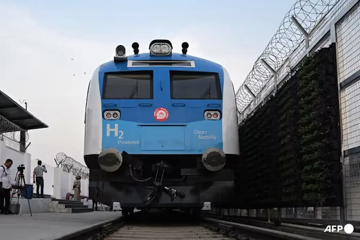 Kereta Api Hidrogen Pertama di India (Dok: AFP/Arun Sankar)