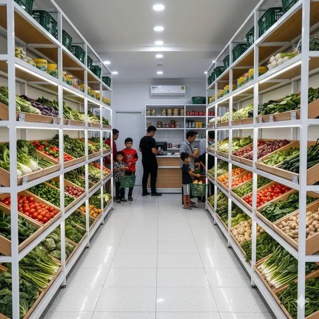 Desain Warung Sayur