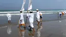 Pulau Bali ditutup untuk hari hening untuk menandai tahun baru Hindu pada 22 Maret. (AFP/SONNY TUMBELAKA)