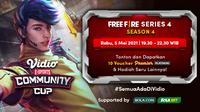 Streaming Vidio Community Cup Season 4 : Free Fire Series 4 di Vidio. (Sumber : dok. vidio.com)