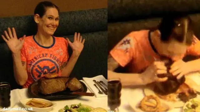 [VIDEO] Pecahkan Rekor, Ibu 4 Anak Habiskan 2 Kg Steak 3 Menit