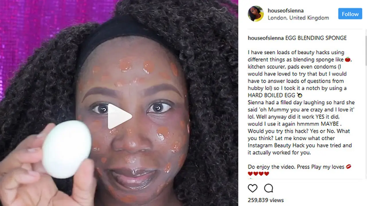 Beauty Vlogger Inggris Ratakan Foundation Pakai Telur Rebus