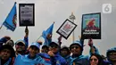 Peringatan Hari Buruh Internasional 2025 di kawasan Monumen Nasional, Jakarta mengambil tema Merajut Kebersamaan untuk Peningkatan Kesejahteraan Pekerja dan Produktivitas Nasional. (Liputan6.com/Angga Yuniar)