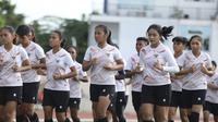 Skuad Timnas Indonesia Putri dalam sesi latihan. (Dok. PSSI)
