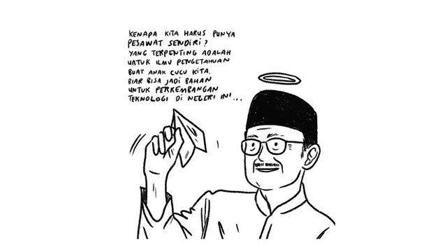 Komik Mengenang BJ Habibie Ini Bikin Haru