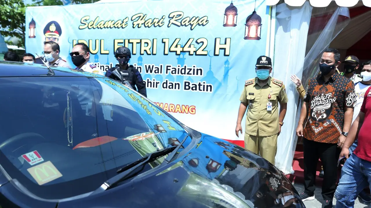 Wali Kota Hendi Turun Langsung Pantau Pos Penyekatan Mudik