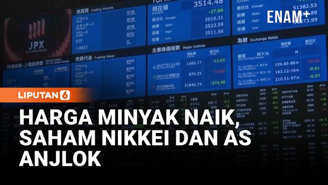 Bursa Jepang kembali melemah dengan Nikkei 225 turun lebih dari 2 persen di tengah lonjakan harga minyak akibat konflik Iran. Ketidakpastian pasokan energi global turut memengaruhi pasar keuangan dunia, termasuk pergerakan saham di Amerika Serikat.