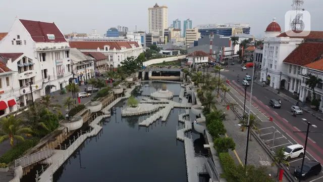 FOTO: Melihat Suasana Kawasan Wisata Kali Besar Jakarta Saat Pelaksanaan PSBB