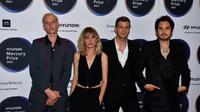 Wolf Alice berpose dalam acara 2021 Mercury Music di London (9/9/2021). (AFP/Ben Stansall)