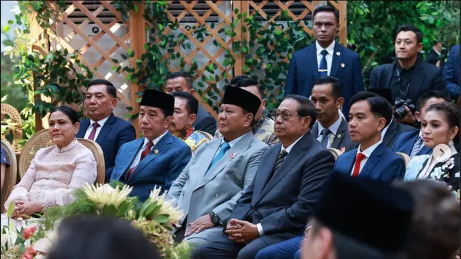 Momen Pertemuan Prabowo, SBY dan Jokowi