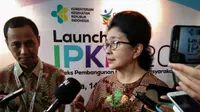 Menteri Kesehatan Republik Indonesia Nila F. Moeloek menyatakan terjadi kemajuan Indeks Pembangunan Kesehatan Masyarakat (IPKM) pada 2018. (Foto: Liputan6.com/Giovani Dio Prasasti)
