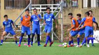 Timnas Malaysia U-23 proyeksi Asian Games 2018 saat latihan di Kuala Lumpur. (Bola.com/Dok. FA Malaysia)