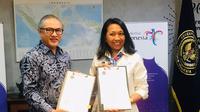 PT. Hatten Bali Tbk menandatangani Perjanjian MOU dan PKS dengan Kementerian Pariwisata dan Ekonomi Kreatif/Badan Pariwisata dan Ekonomi Kreatif (Kemenparekraf/Baparekraf), sehubungan dengan program Co-Branding Wonderful Indonesia (dok: Pramita)