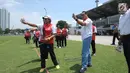 CdM Asian Games 2018, Komjen Pol. Syafruddin (tengah) meninjau pelatnas olahraga memanah di Lapangan Panahan Kompleks GBK, Jakarta, Selasa (10/4). Kunjungan ini untuk memantau persiapan jelang laga di Asian Games 2018. (Liputan6.com/Helmi Fithriansyah)