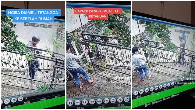 Aksi Jahil Bapak-Bapak Sembunyikan Gas Milik Tetangganya, Endingnya Kocak