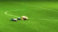 Ada-Ada Saja, Sepasang Fans Berbuat Mesum di Tengah Lapangan