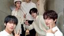 Bukan hanya soal kedekatannya saja, namun penampilan dari Mark, Renjun, Jeno, Jaemin, Haechan, Chenle dan Jisung juga kerap menjadi sorotan. Pasalnya, ketujuh member selalu tampil kompak dan ceria serta memakai busana senada di berbagai penampilan. (Liputan6.com/IG/@nct_dream)