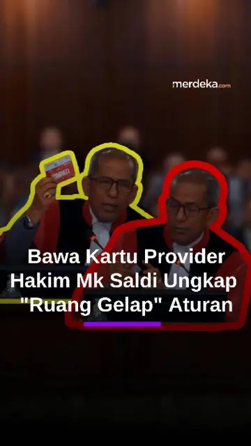 Hakim MK Saldi Isra Munculkan Kartu Provider Soroti "Ruang Gelap" Aturan: Saya Baru Beli Nih!