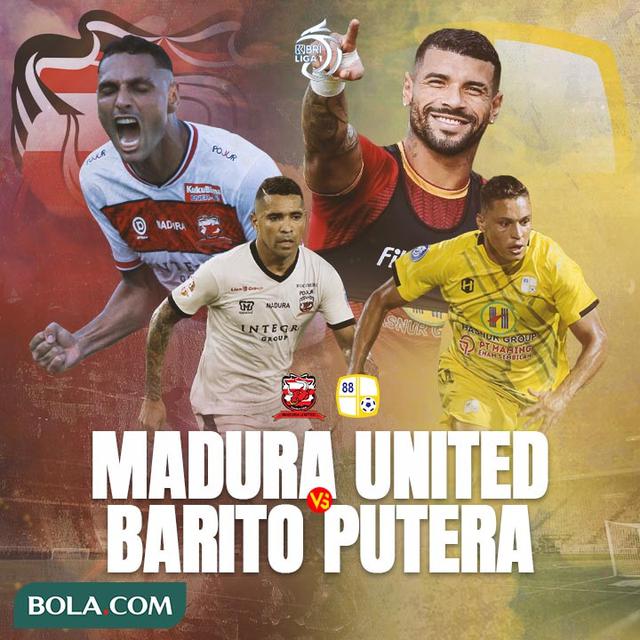 BRI Liga 1 - Duel Antarlini - Madura United Vs Barito Putera