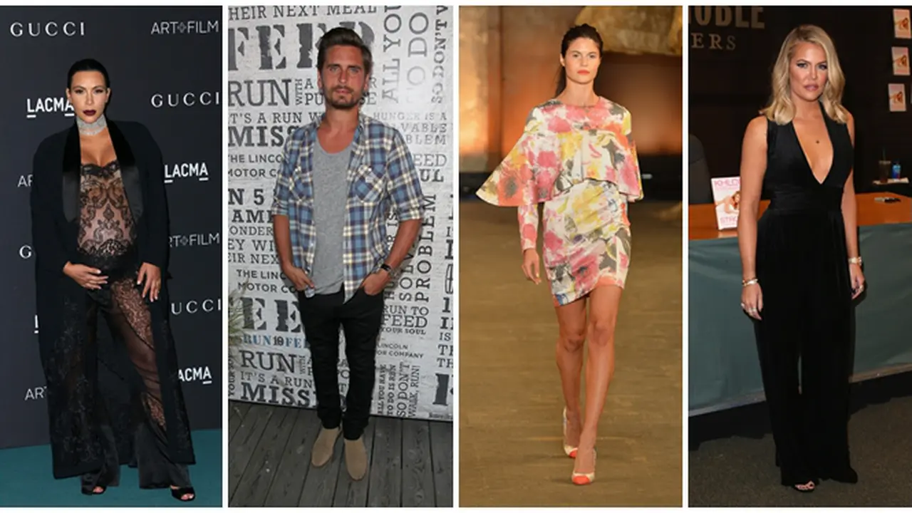 Kim Kardashian, Scott Disick, Lina Sandberg, dan Khloe Kardashian
