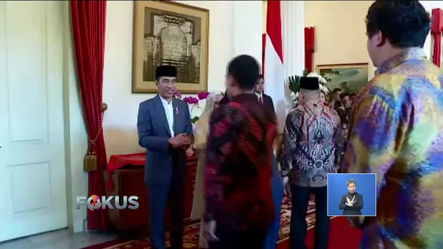 Presiden Jokowi dan Wapres Jusuf Kalla gelar open house untuk pejabat dan masyarakat di Istana Negara, Jakarta.