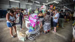 Badai Milton diperkirakan akan menghantam semenanjung Yucatan di Meksiko saat bergerak ke arah timur yang dengan cepat meningkat menjadi kategori tertinggi pada skala lima. (HUGO BORGES/AFP)