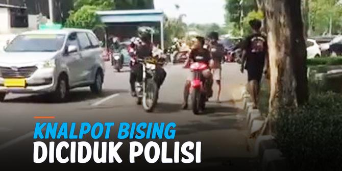 VIDEO: Detik-Detik Pengendara Motor Knalpot Bising diciduk Polisi