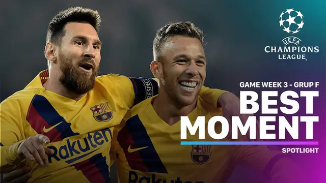 Berita Video Momen Terbaik Liga Champions Matchday 3 Grup F, Barcelona Menang Tipis