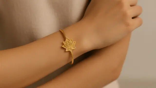 10 Model Gelang Emas Elegan 2 Gram Motif Bunga Trendi, Mana yang Cocok Untuk Anda?/ Ilustrasi gambar oleh AI