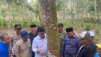 Wakil Menteri Transmigrasi, Viva Yoga Mauladi di Kebun Karet