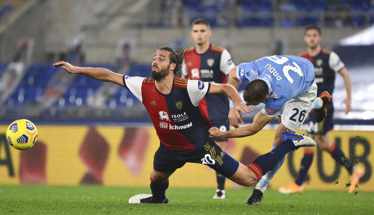 Ciro Immobile berhasil menjadi pembeda dengan menjadi pencetak satu-satunya gol kemenangan ketika menerima assist Sergej Milinkovic-Savic pada menit ke-61. (Alfredo Falcone/Lapresse via AP)
