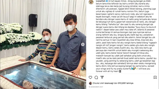 Unggahan Lula Lahfah. (instagram.com/lulalahfah)