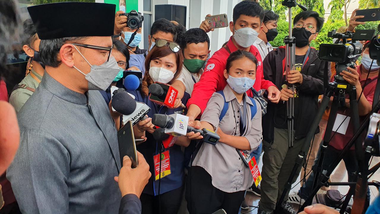Wali Kota Bogor Bima Arya Sugiarto usai mengikuti sidang sebagai saksi di PN Jakatar Timur. (Merdeka.com/Bachtiarudin Alam)