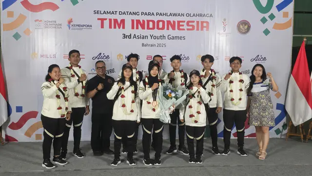 Kepulangan atlet teqball Indonesia usai Asian Youth Games 2025