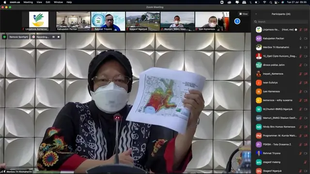 Mensos Sampaikan Tiga Pesan Siaga Hadapi Potensi Tsunami di Pacitan