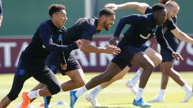 Keceriaan Pemain Inggris Jelang Hadapi Belgia