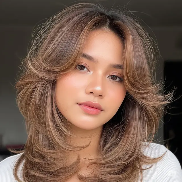 Rambut Tebal Panjang Bagusnya Potong Apa. Foto: Gemini