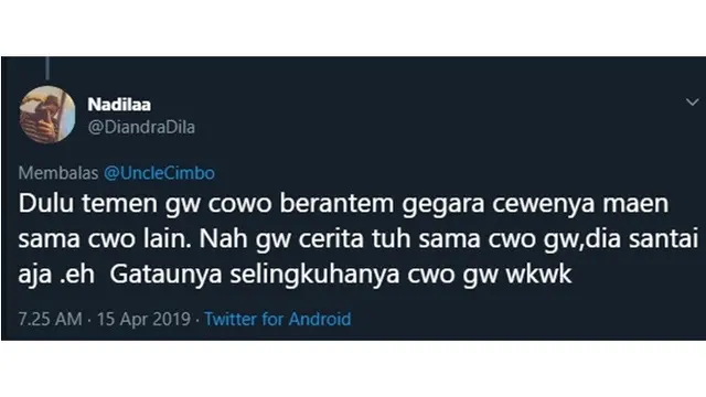 Cuitan Cerita Kebohongan Mantan Ini Bikin Nyesek