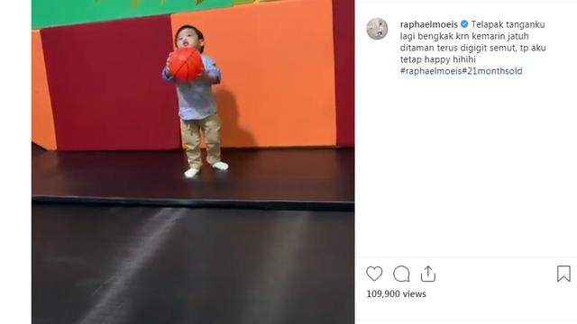 Putra pertama Sandra Dewi (Foto: Instagram/@raphaelmoeis)