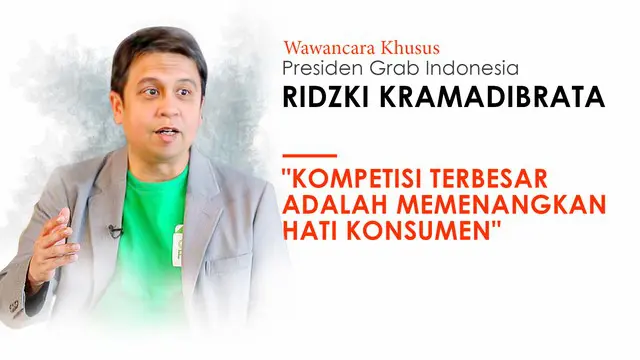 Liputan6 dotcom berkesempatan mewawancarai Presiden Grab Indonesia, Ridzki Kramadibrata. Ridzki menjawab pertanyaan seputar pertemuan dengan Presiden Joko Widodo hingga target pencapaian selanjutnya.