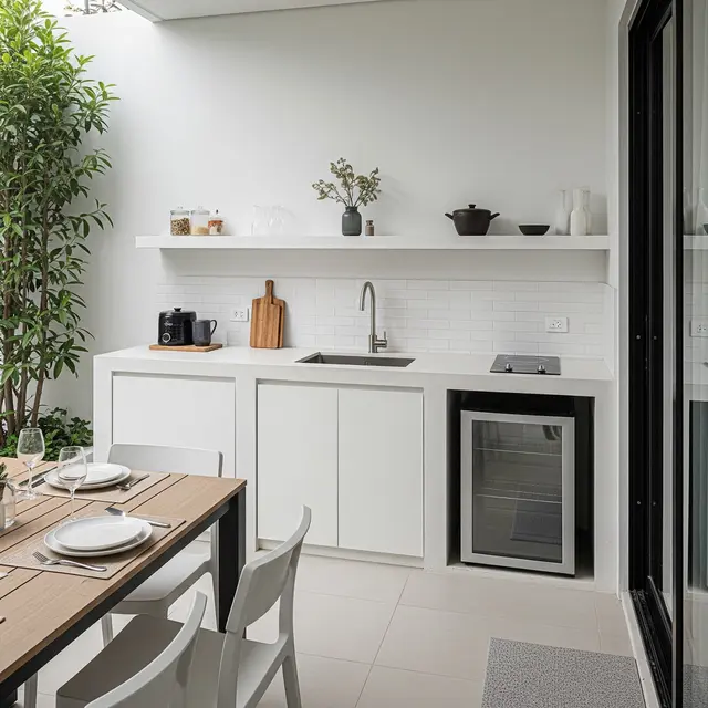 9 Model Dapur Terbuka 2x3 Meter Rumah Type 45 dengan Area Makan Ala Kafe Outdoor