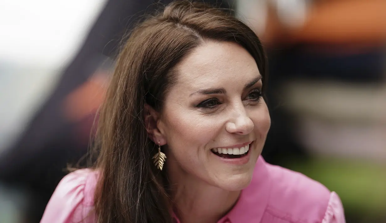 Pada tahun 2019, Kate meluncurkan ruang terbuka bertema "Kembali ke Alam" di Chelsea Flower Show. (Jordan Pettitt/Pool via AP)