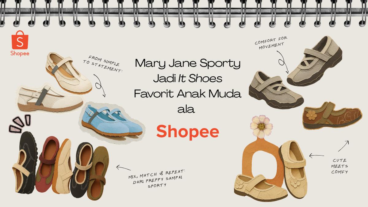 Pesona Mary Jane Sporty yang Bikin Gaya Makin Chic, Temukan Beragam Pilihan Brand Lokal di Shopee